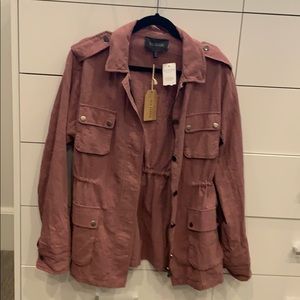 New mauve Utility  jacket